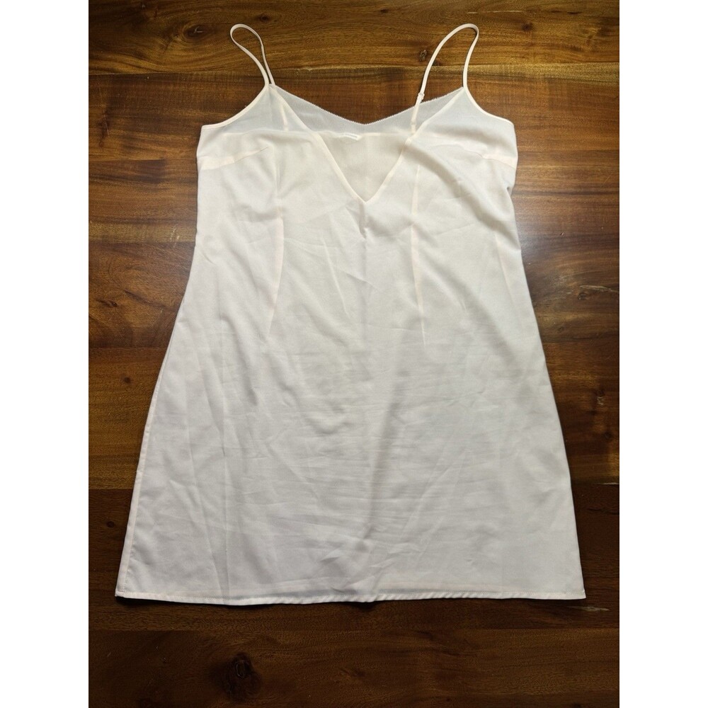 Club Monaco Women's Size 4 Pink Silk V-Neck Camisole Slip Dress Chemise